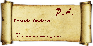 Pobuda Andrea névjegykártya